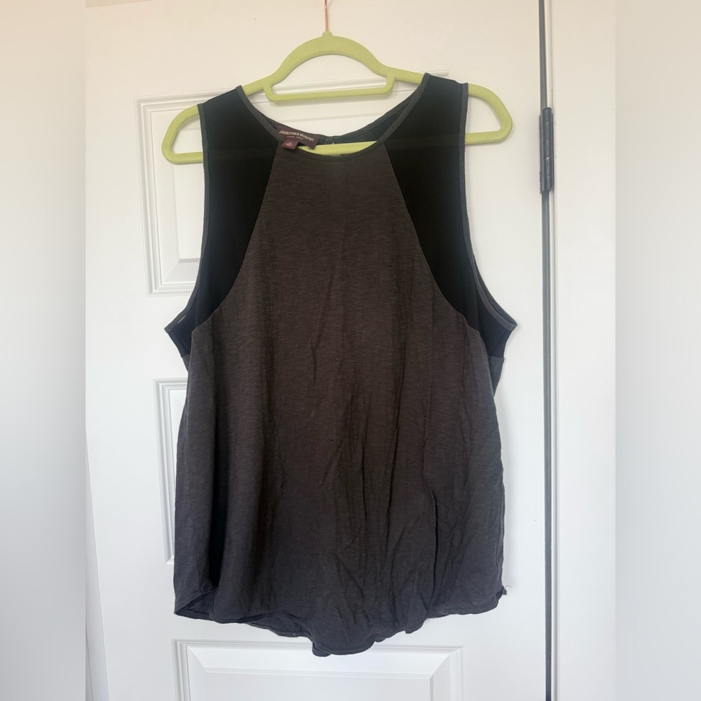 Johnston & Murphy Black and Gray Tank Top